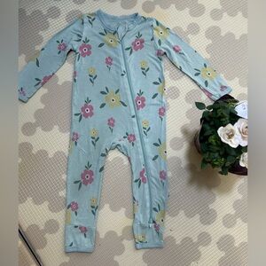 👶 Kyte BABY Floral Print Kids Footie 12-18m -Kindness Shop